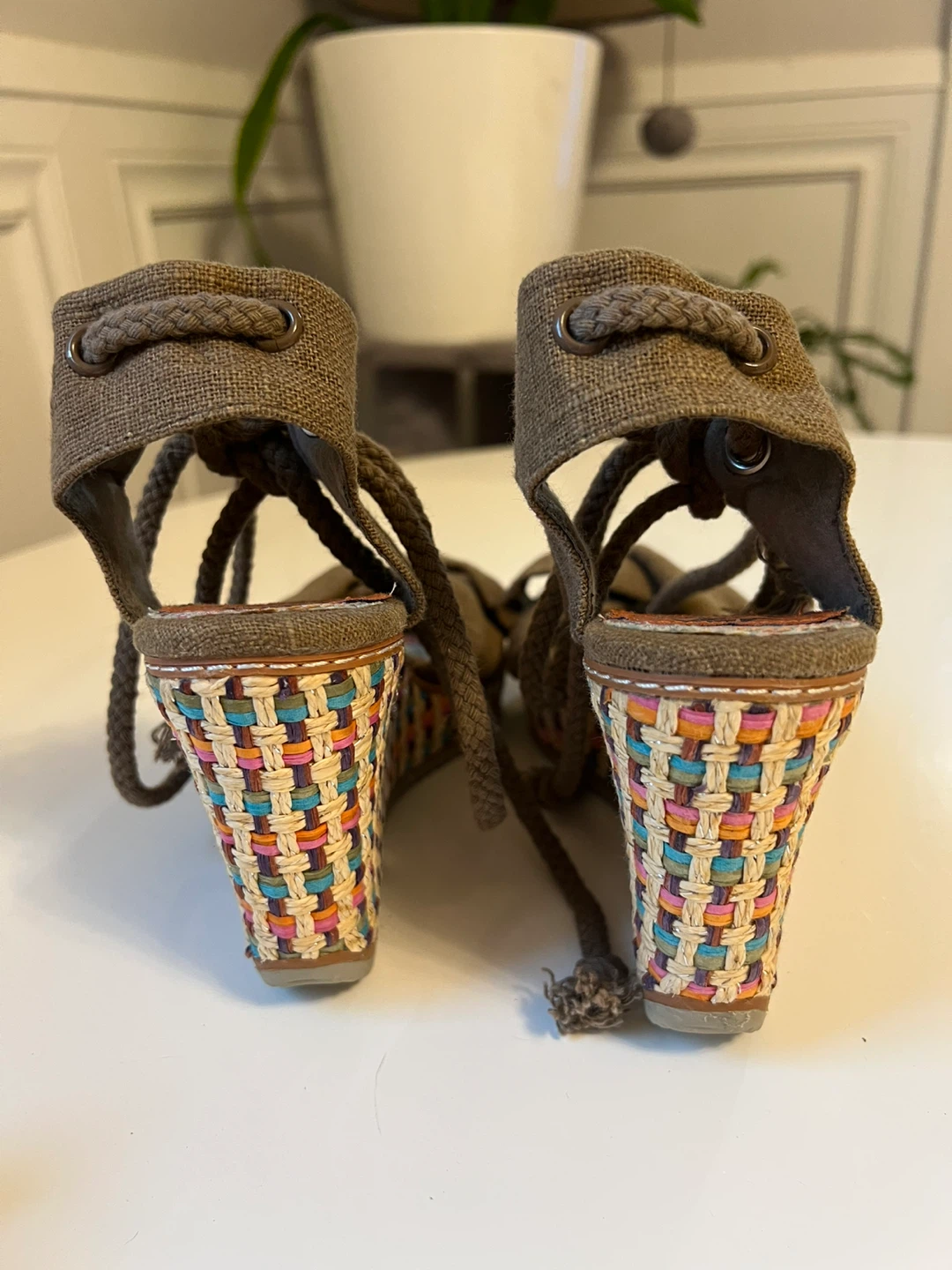 Rocket Dog Brown Espadrille Wedge Sandals - photo 3
