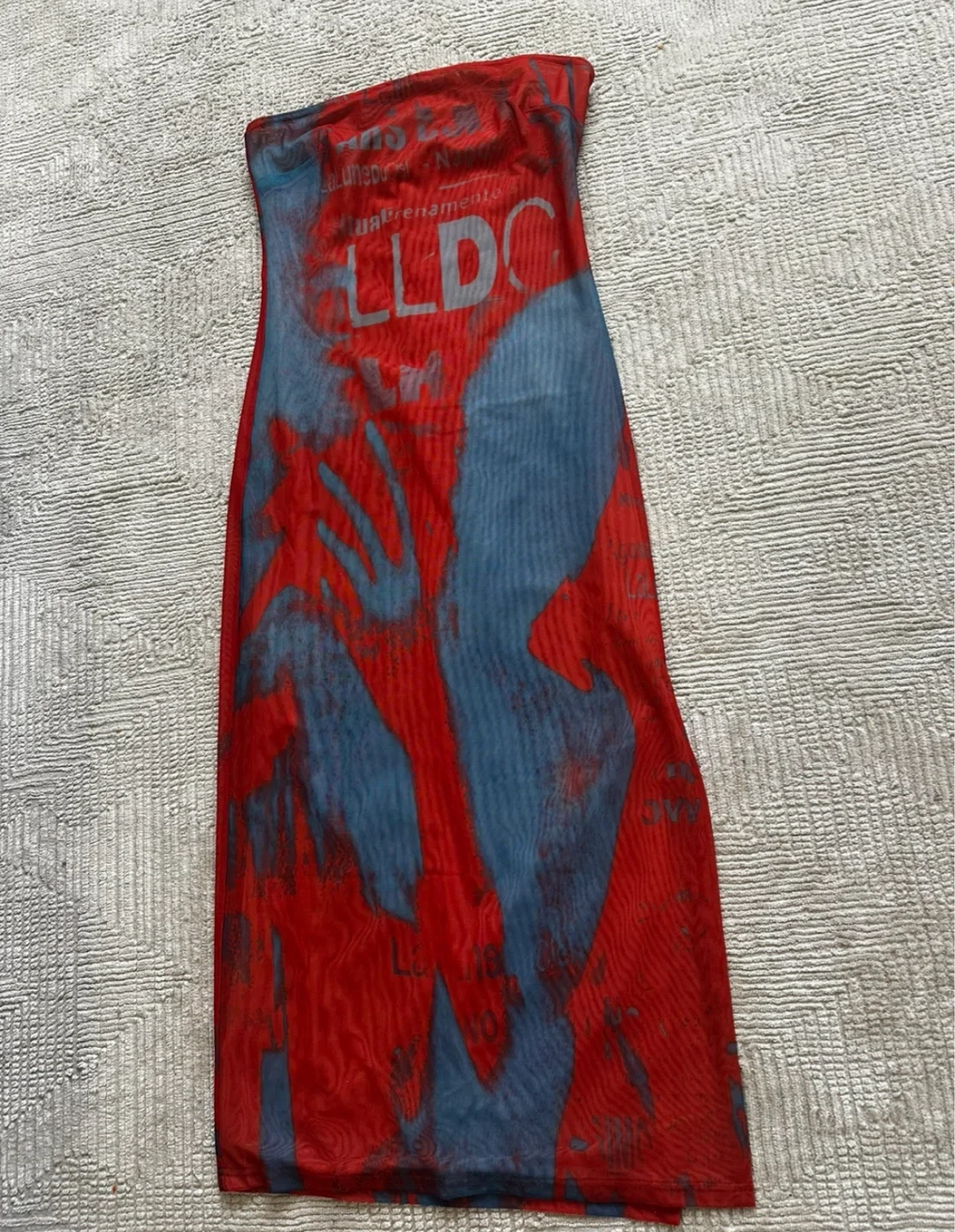 New Fashion Nova graphic print strapless dress - photo 2