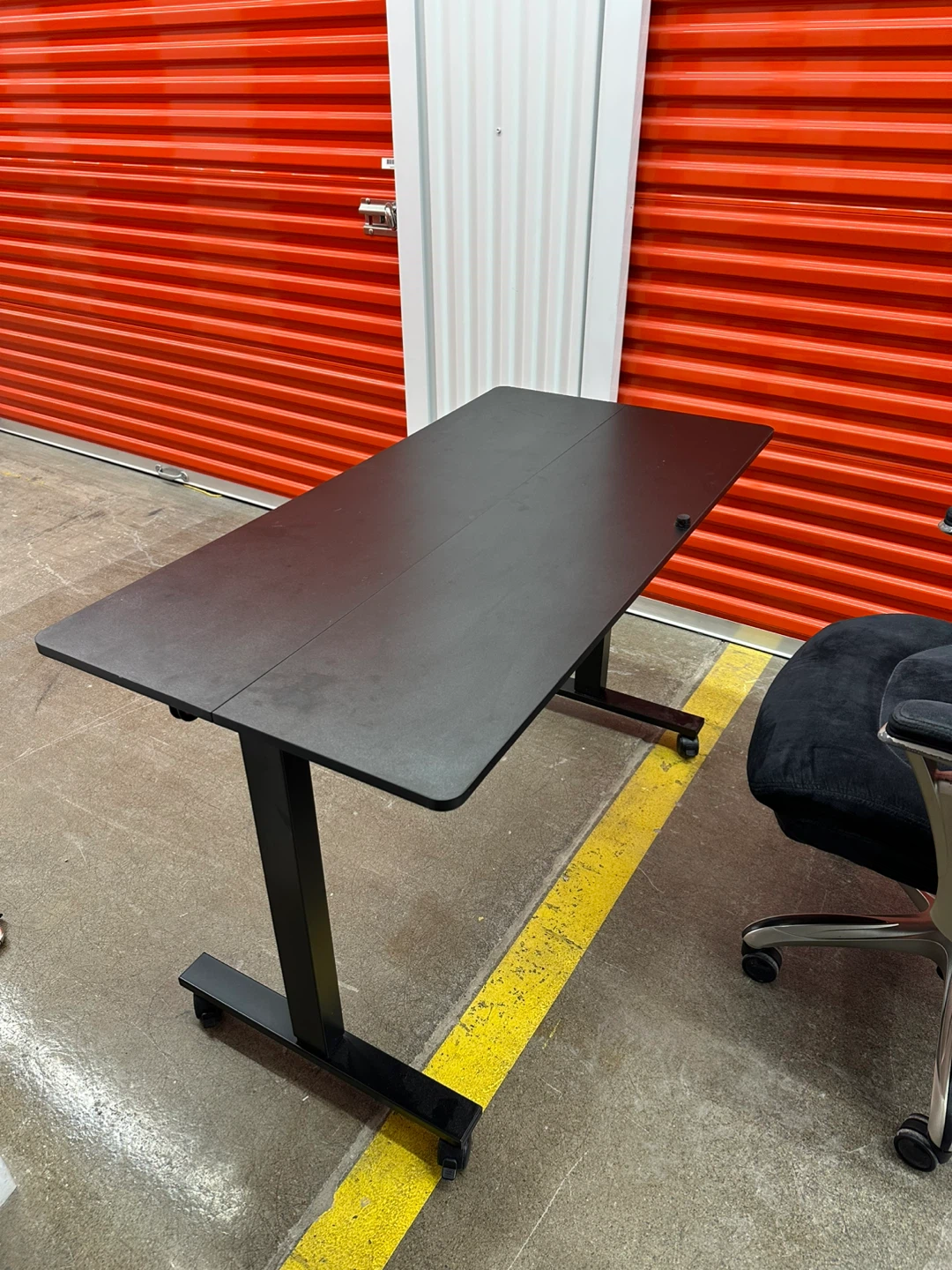 Black Standing Desk with Electric Height Adjustment - photo 4
