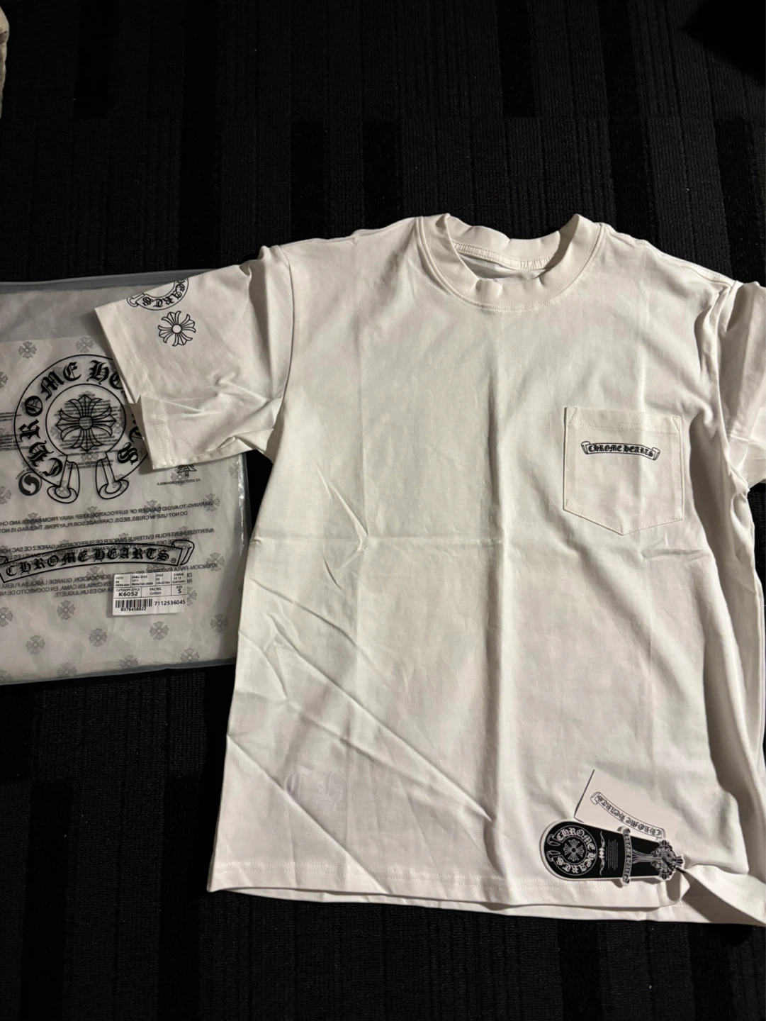 Chrome Hearts White Pocket T-Shirt