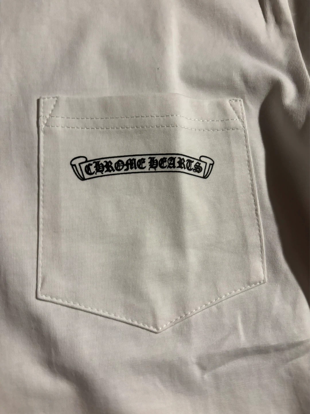 Chrome Hearts White Pocket T-Shirt - photo 2