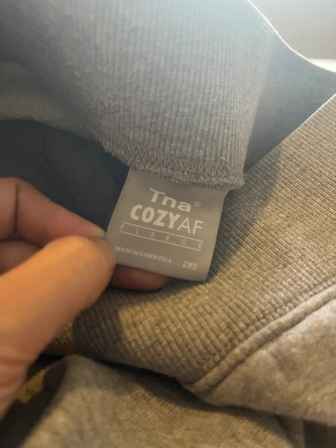 Tna Cozy AF Fleece Joggers Grey 2XS - photo 2