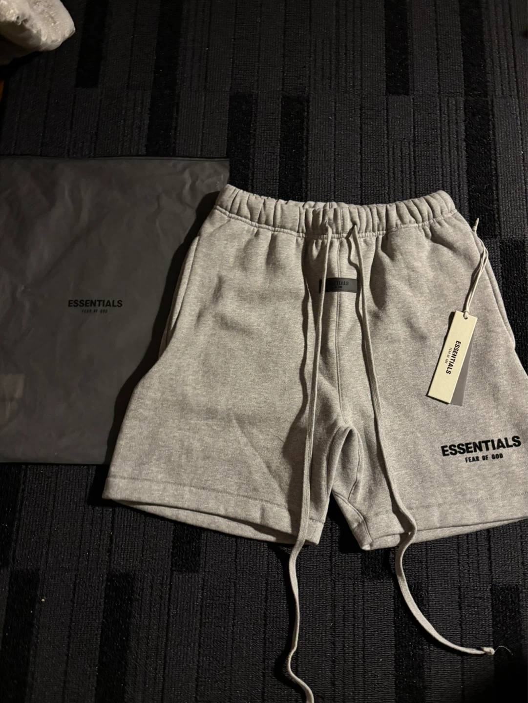 ESSENTIALS Fear of God Grey Sweat Shorts