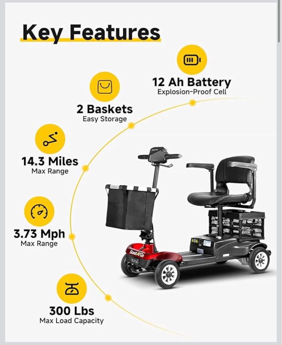 Scoot 'N Go Mobility Scooter - photo 2