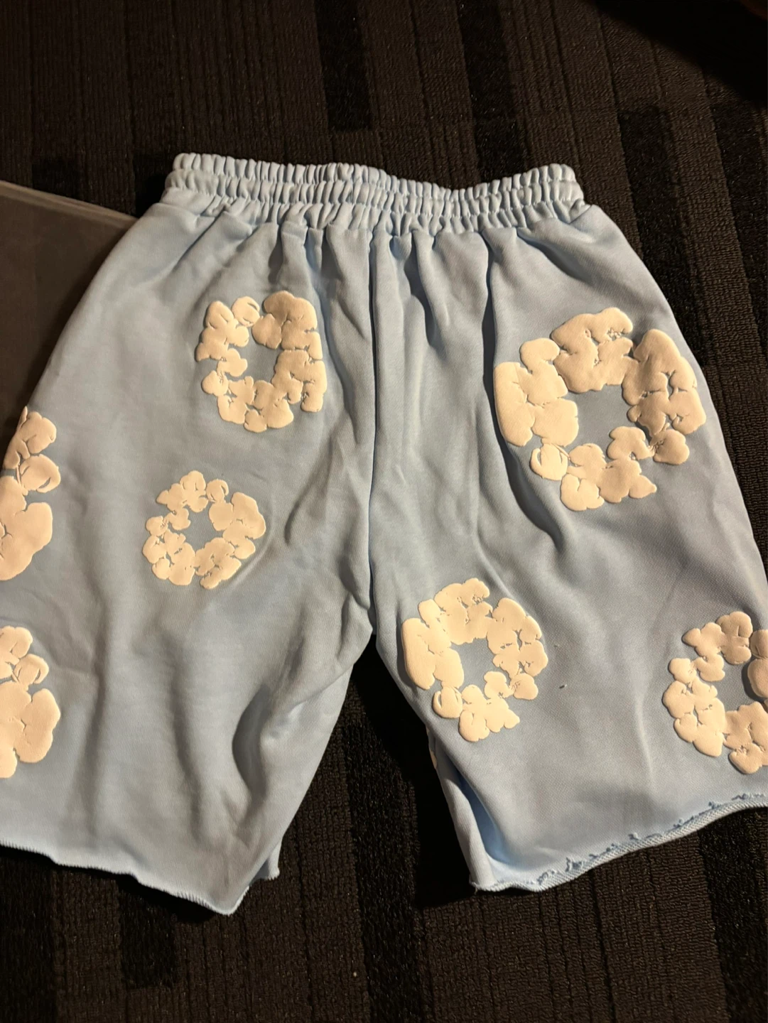 African Diaspora Goods Dream Tears Shorts Light Blue Size S - photo 4