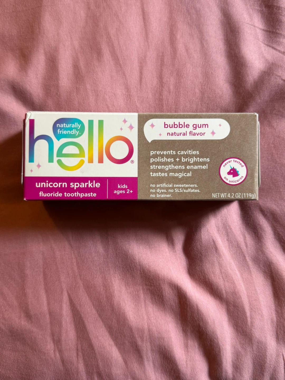 Hello Unicorn Sparkle Fluoride Toothpaste for Kids