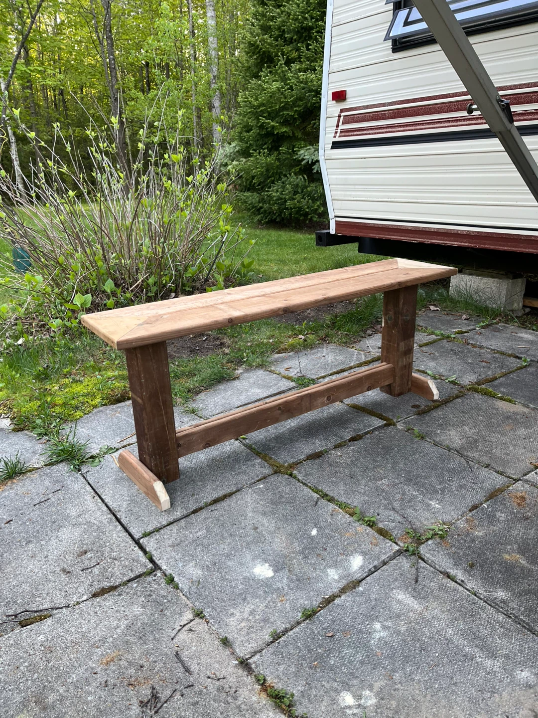 Wooden Outdoor Bench - photo 2