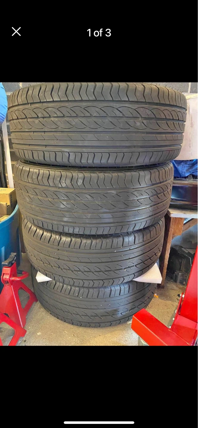 Set of 4-215/45/R18 All Seasons Tires  w Multi lug Auminum RIMS - photo 3