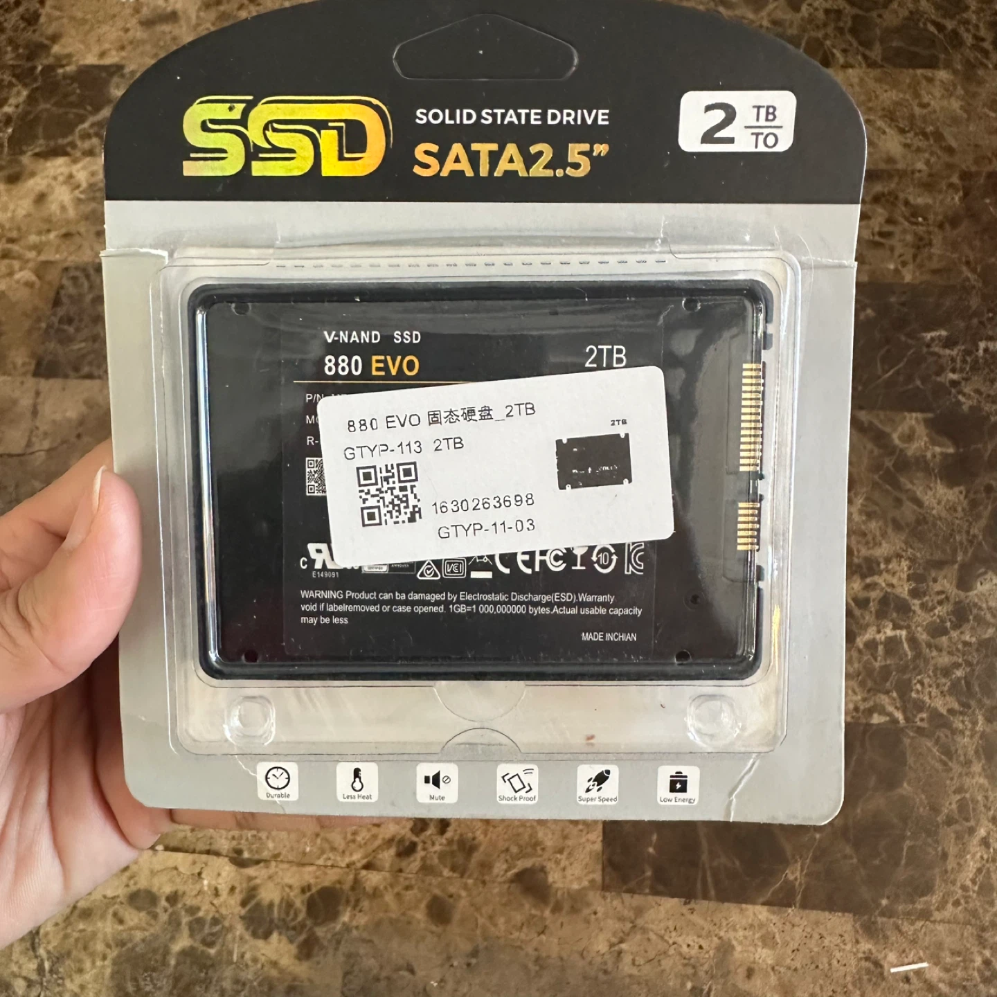 Samsung 880 EVO 2TB SSD SATA 2.5"