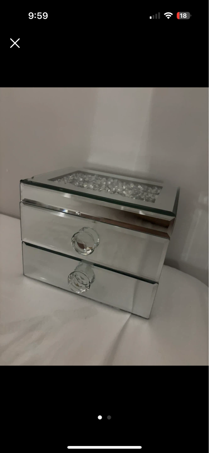 Mirrored Crystal Jewellery Box - photo 5