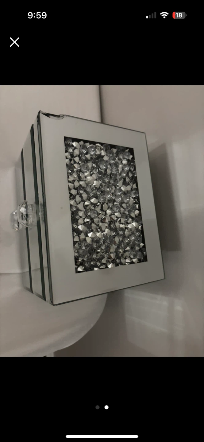 Mirrored Crystal Jewellery Box - photo 2