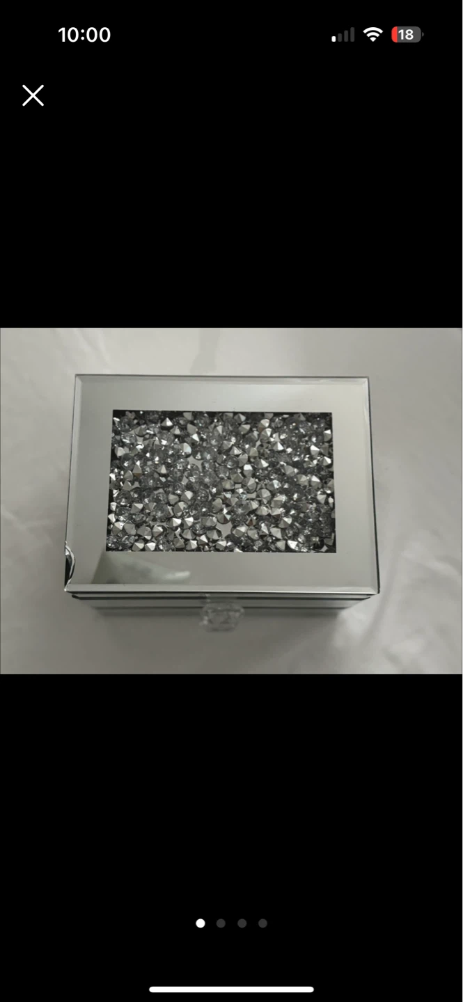 Mirrored Crystal Jewellery Box