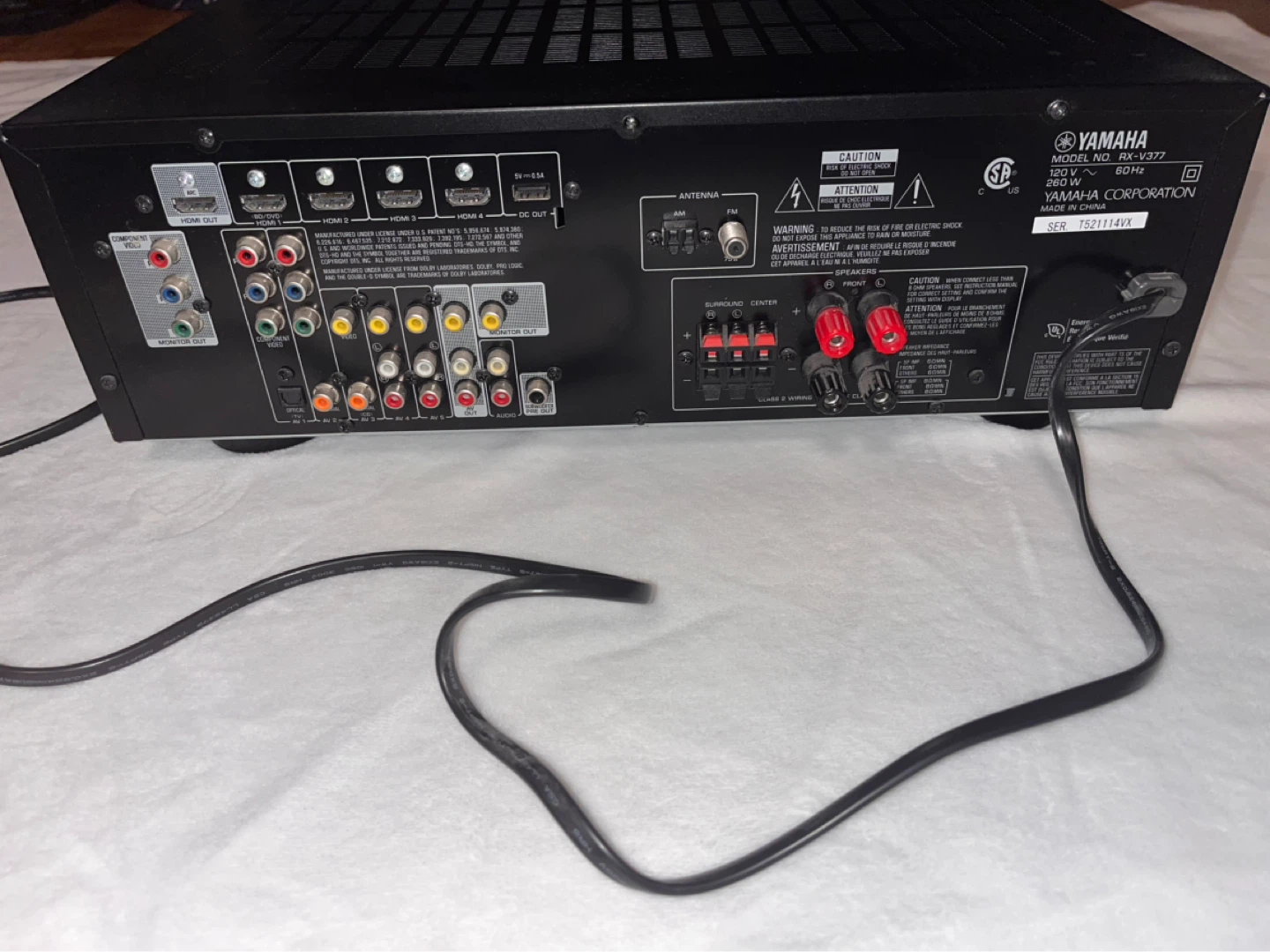 Yamaha Natural Sound AV Receiver RX-V377 - photo 2