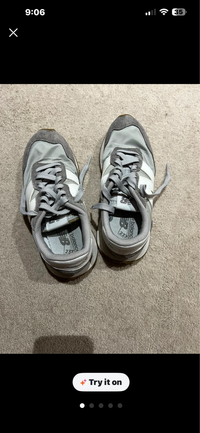 New Balance WS237NM Grey & White Sneakers