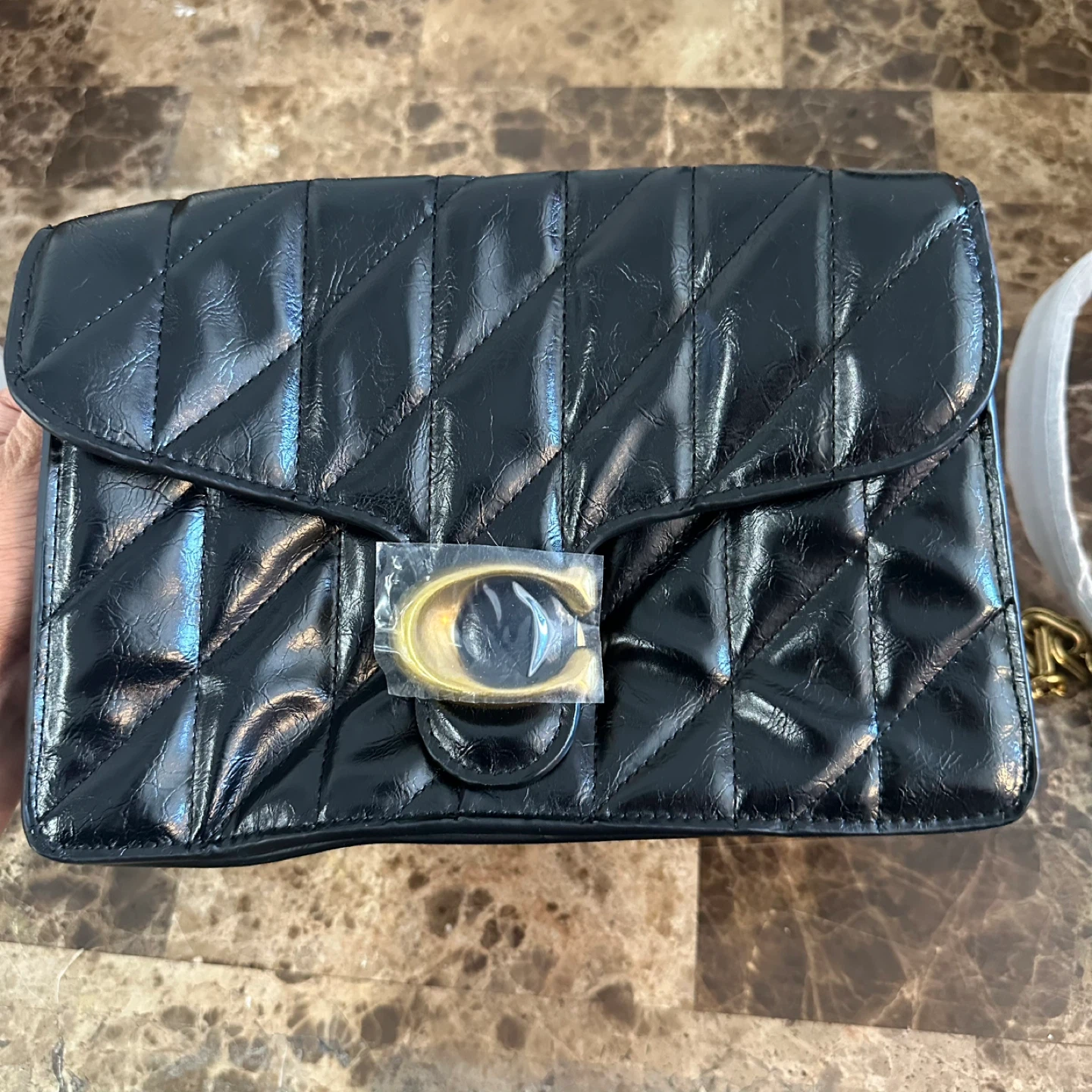 Black Quilted Shoulder Bag
