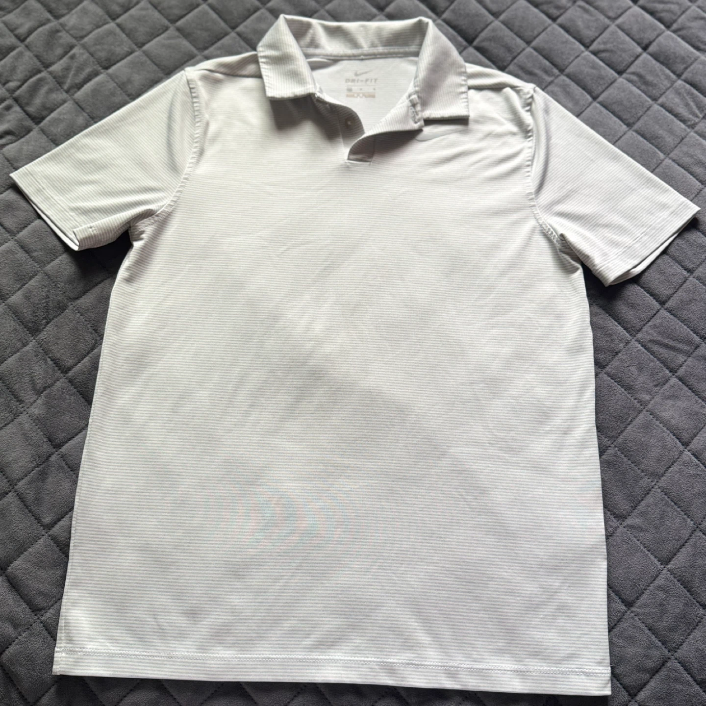 Nike Dri-FIT Striped Golf Polo Shirt Large Boys - photo 2