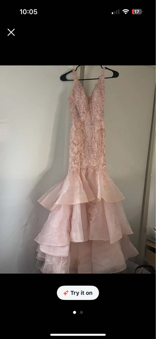Mona Ritchie Boutique Pink Formal Gown Size 10