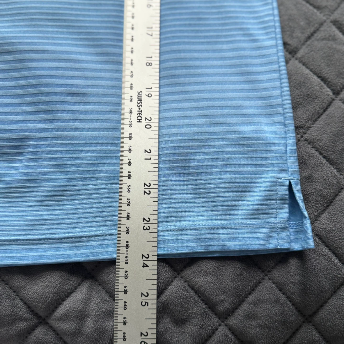 Puma Blue Striped Golf Polo Shirt Youth Boys Large - photo 5
