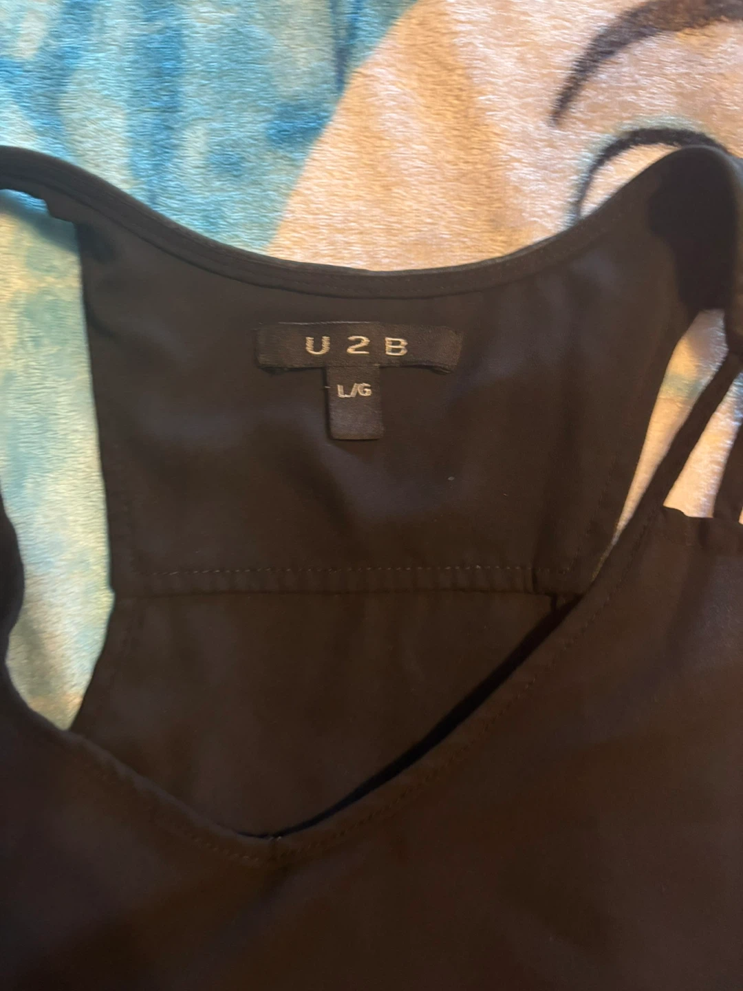 U2B Black Tank Top - Size L - photo 2
