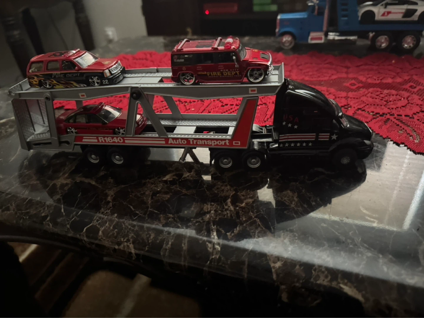Diecast Semi Truck Collection with Diecast Cars - photo 4