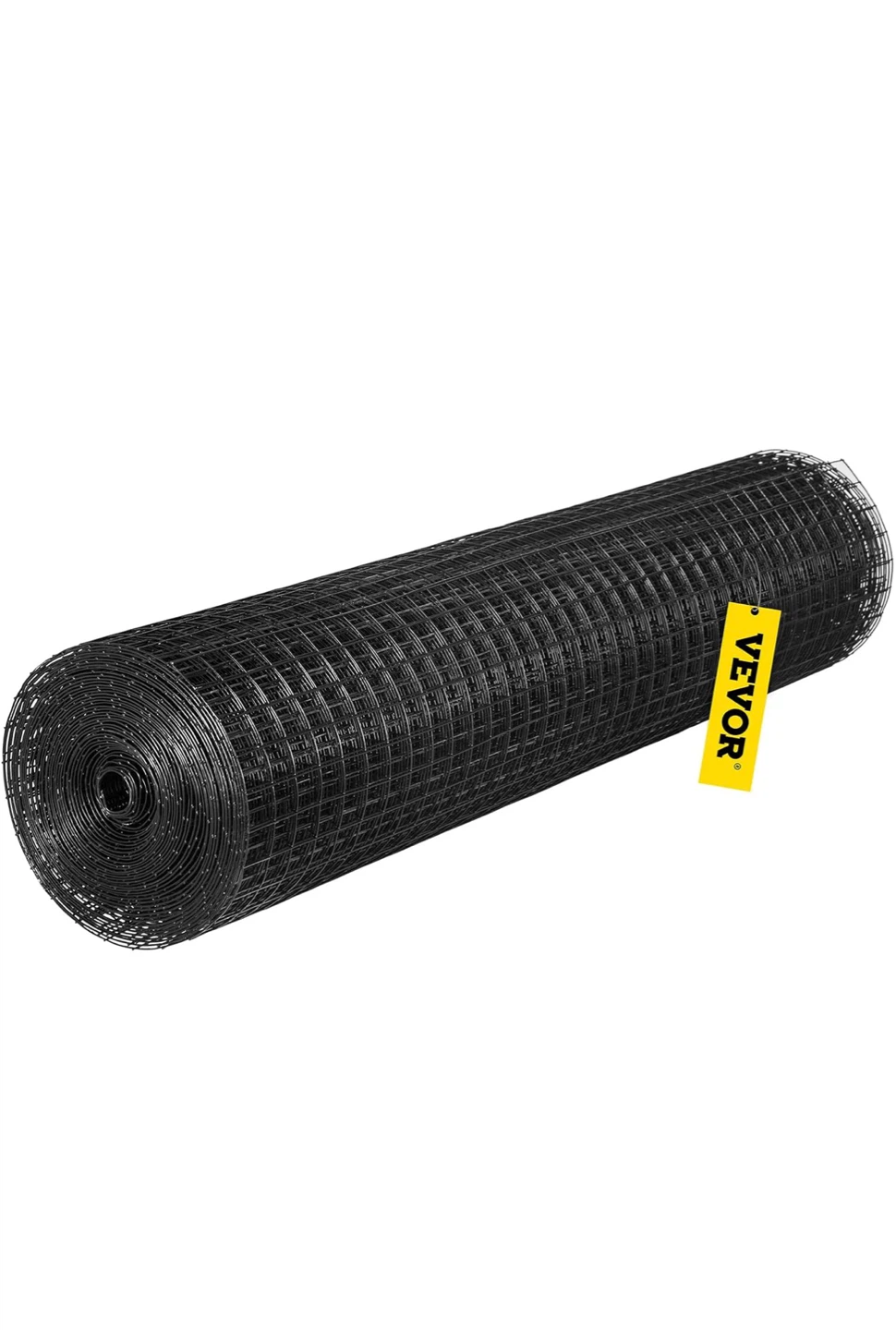 VEVOR Black Vinyl Coated Welded Wire Mesh - 24" x 100ft