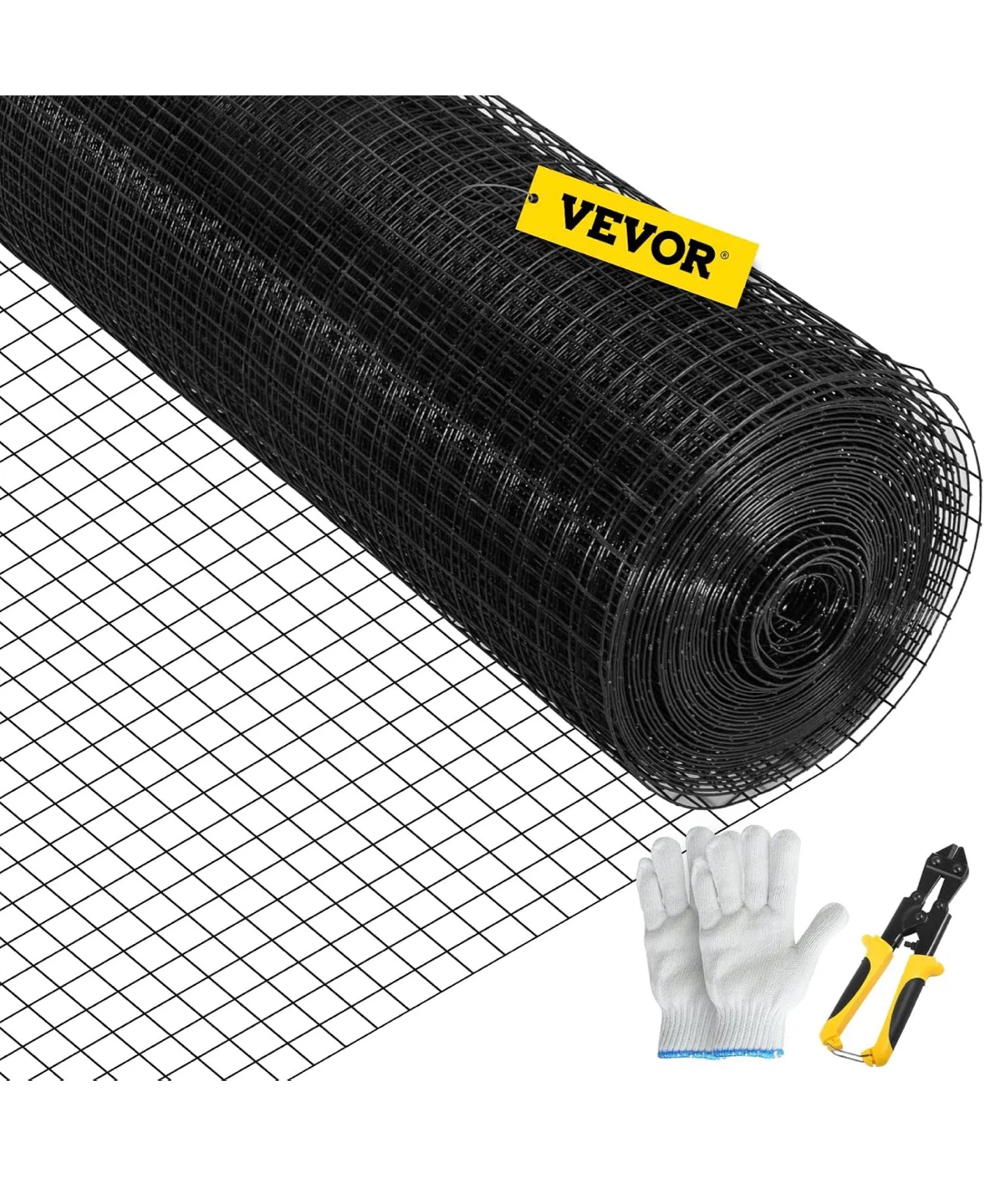 VEVOR Black Vinyl Coated Welded Wire Mesh - 24" x 100ft - photo 5
