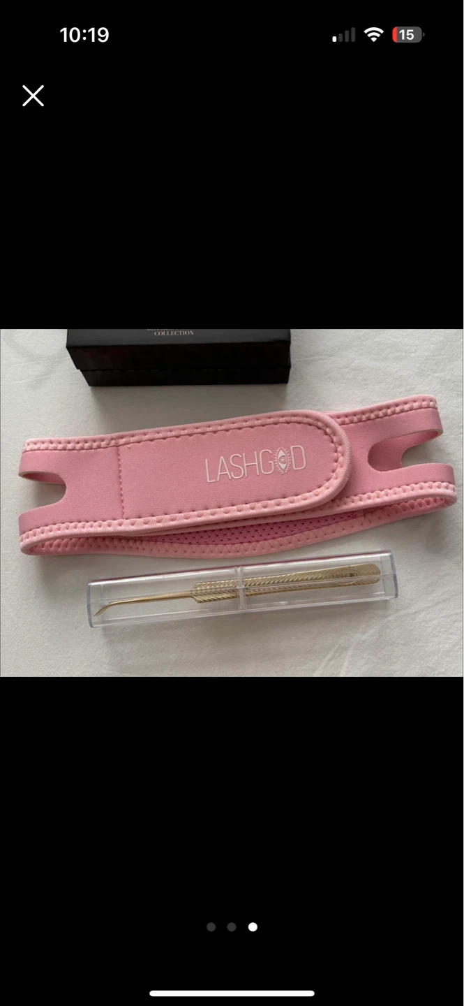 Mauvella Thin Long Stem Lashes with LashGod Band & Tweezers - photo 2