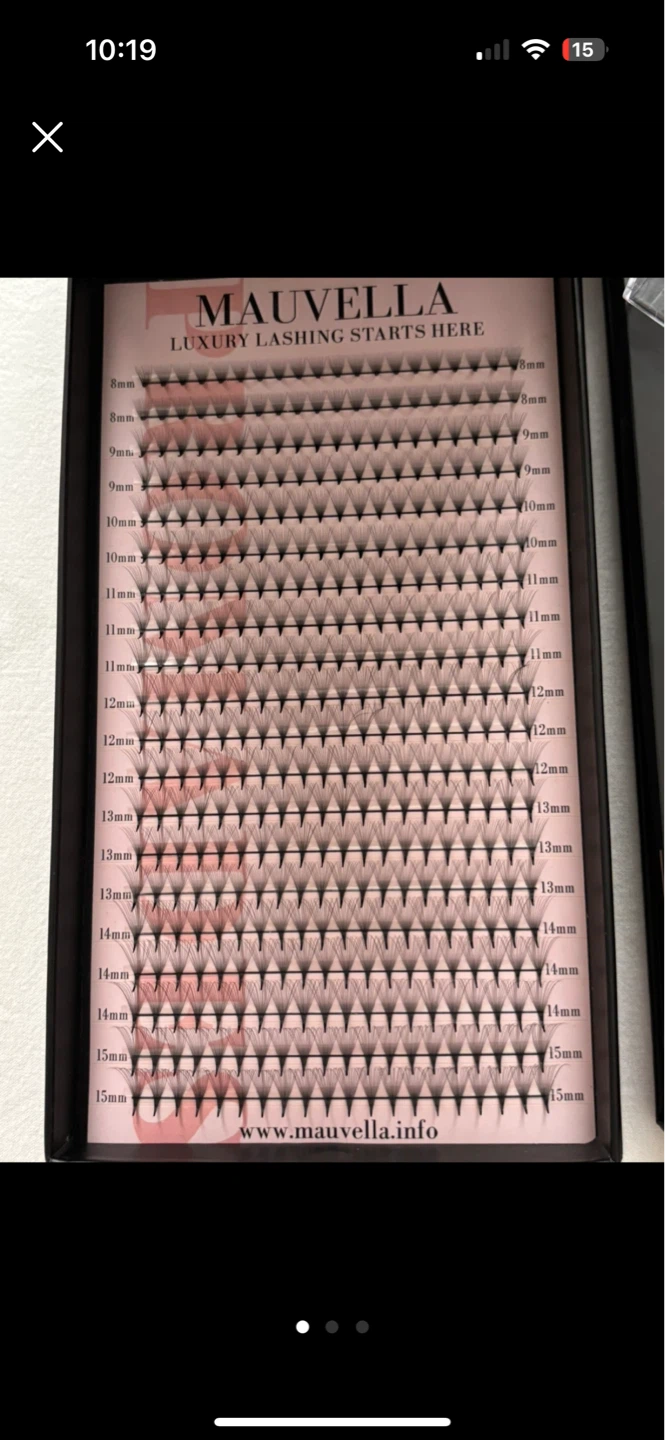 Mauvella Thin Long Stem Lashes with LashGod Band & Tweezers - photo 3