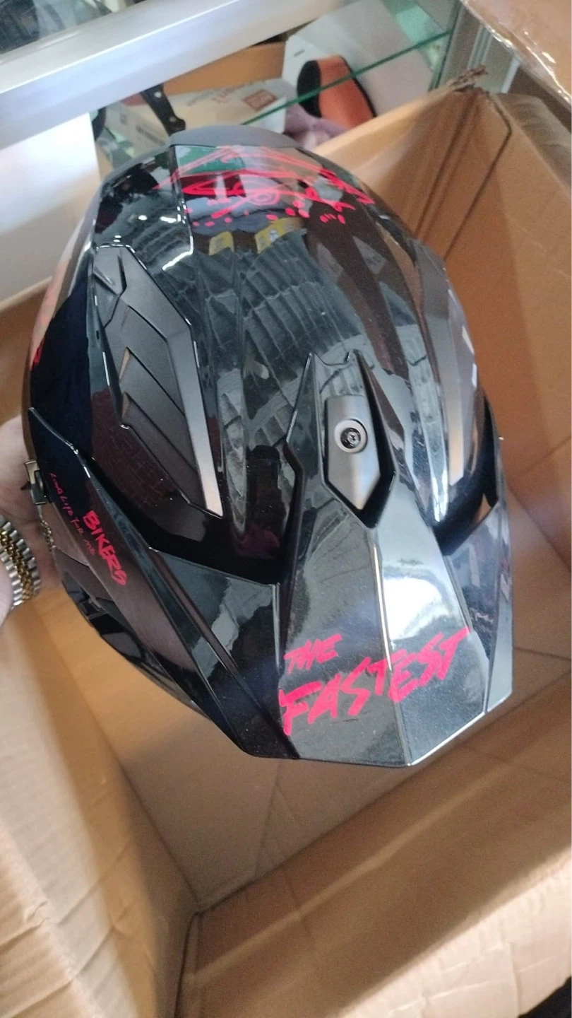 Black Motorcycle Helmet