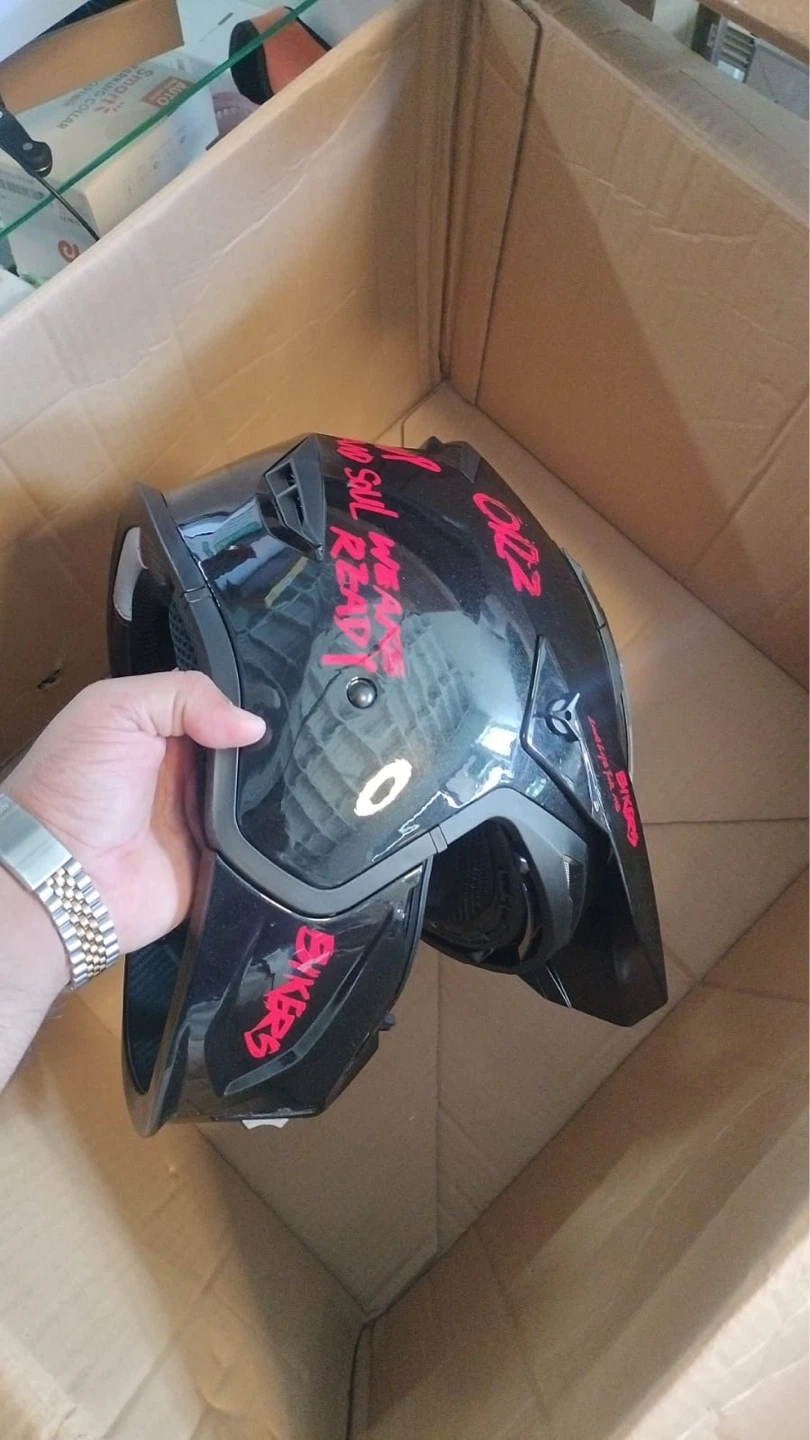 Black Motorcycle Helmet - photo 3