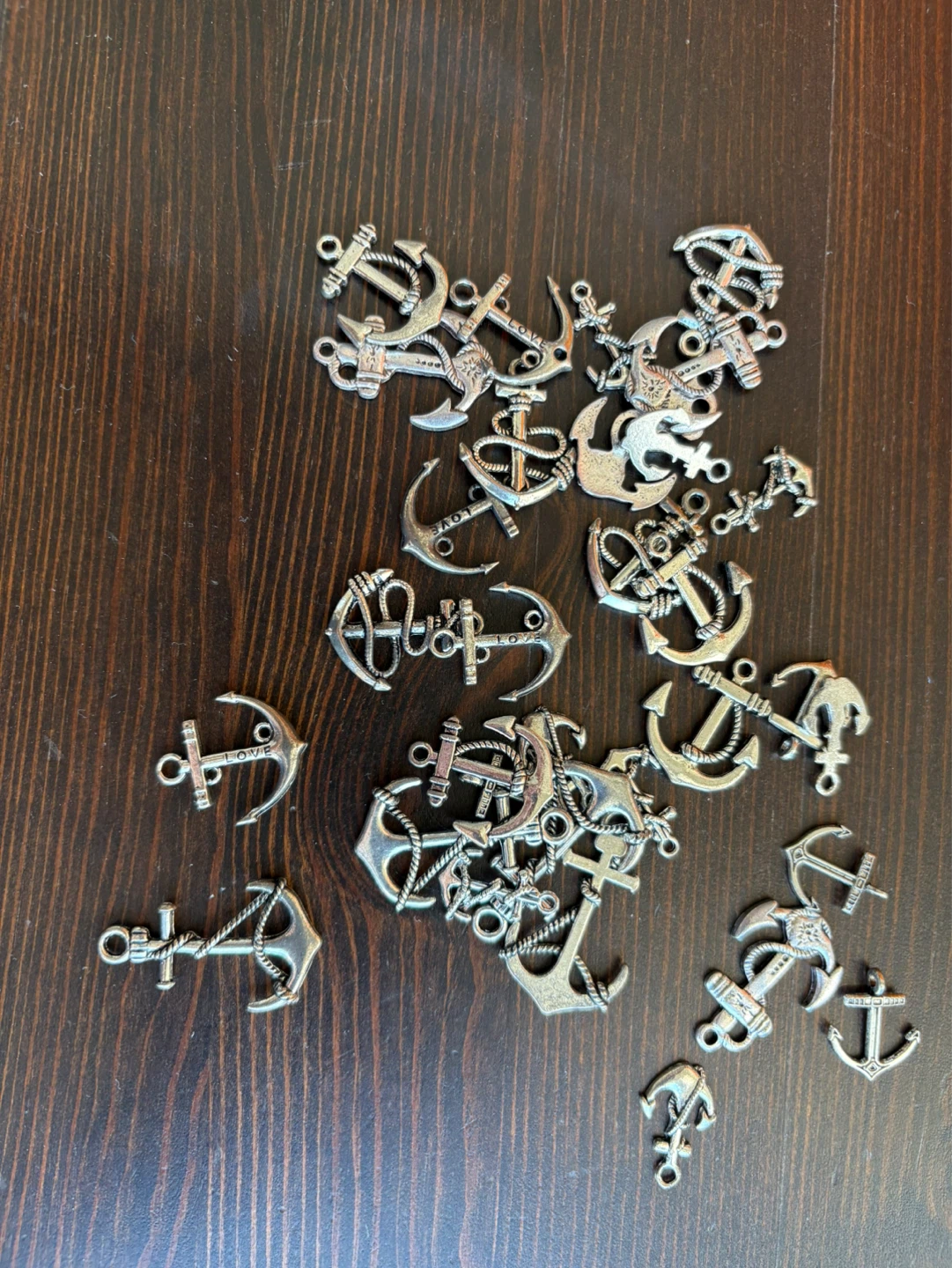 Anchor Charms - Silver Tone (Approx. 30 pcs)