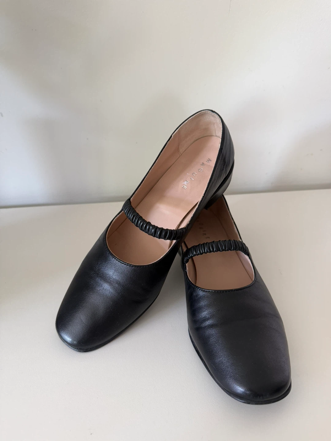MAURICE Black Leather Mary Jane Flats - women’s shoes