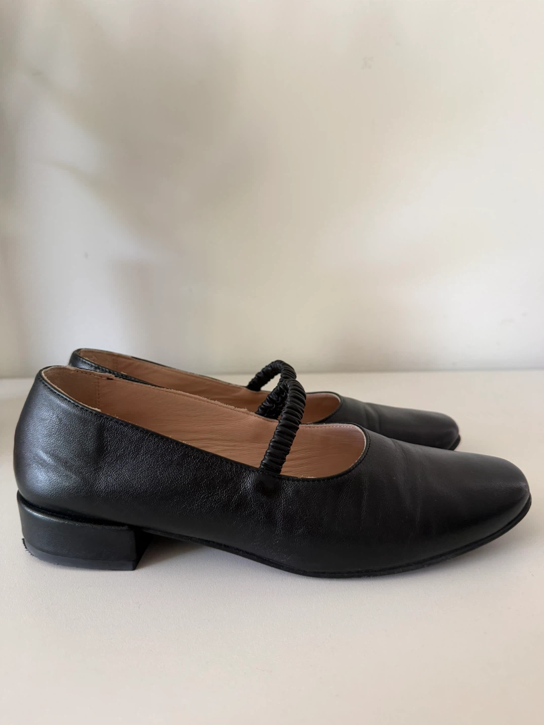 MAURICE Black Leather Mary Jane Flats - women’s shoes - photo 4