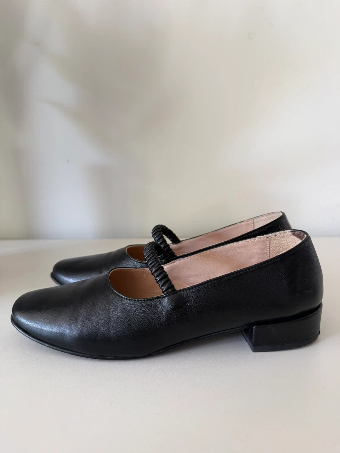 MAURICE Black Leather Mary Jane Flats - women’s shoes - photo 3