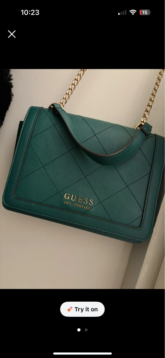 Guess Quilted Shoulder Bag - Green