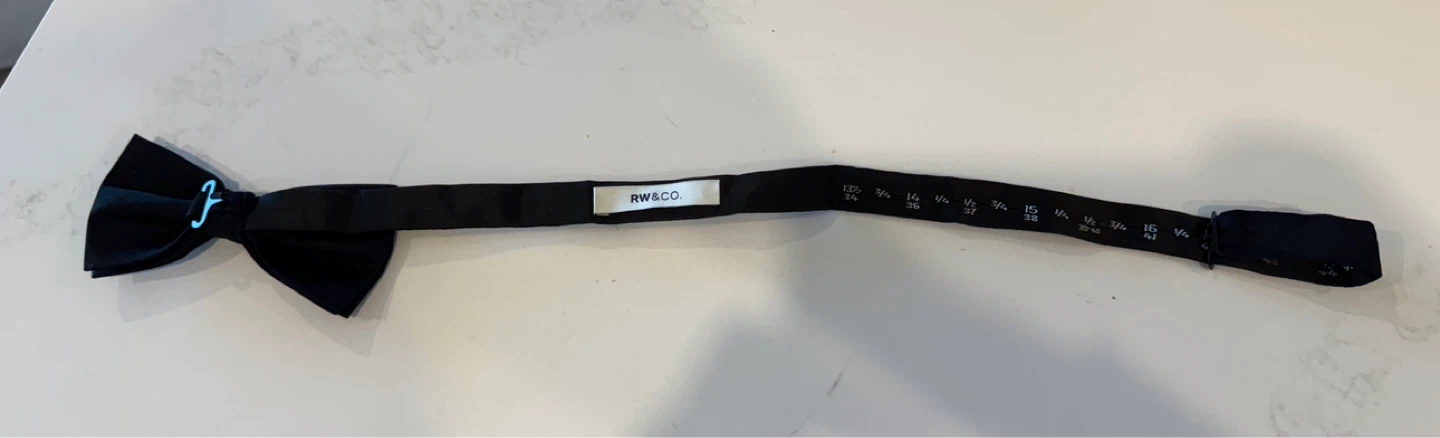 RW&CO. Black Silk Bow Tie - photo 4
