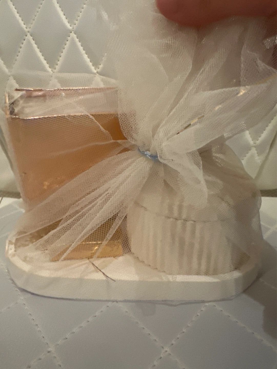 Decorative Tray with Cermaic Container and Small Holy Quran Set - photo 2