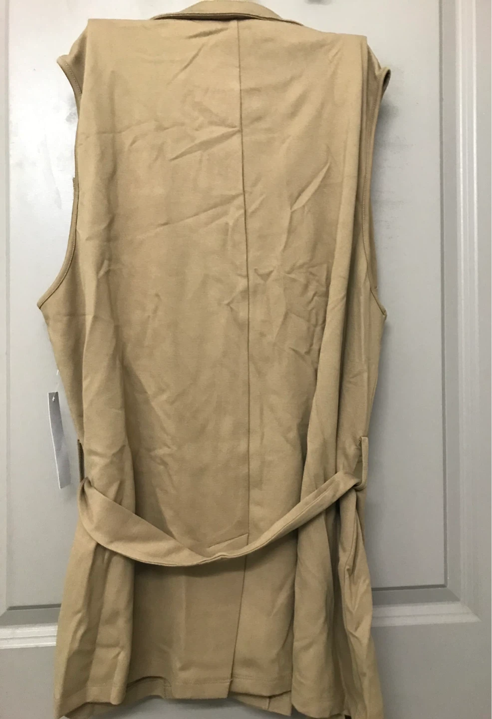 Sleeveless Blazer Short Set - Camel - photo 3