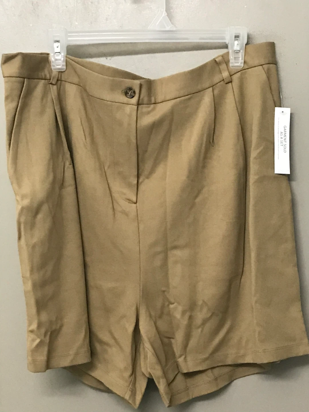 Sleeveless Blazer Short Set - Camel - photo 5