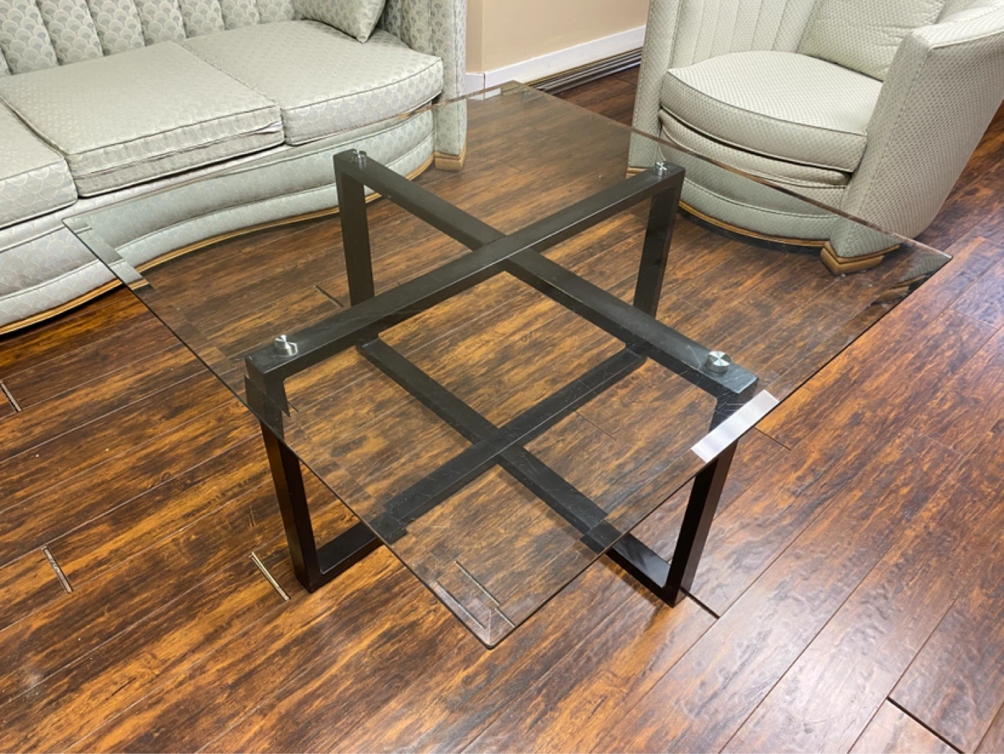 Modern Architectural Glass Coffee Table (CAN DELIVER)