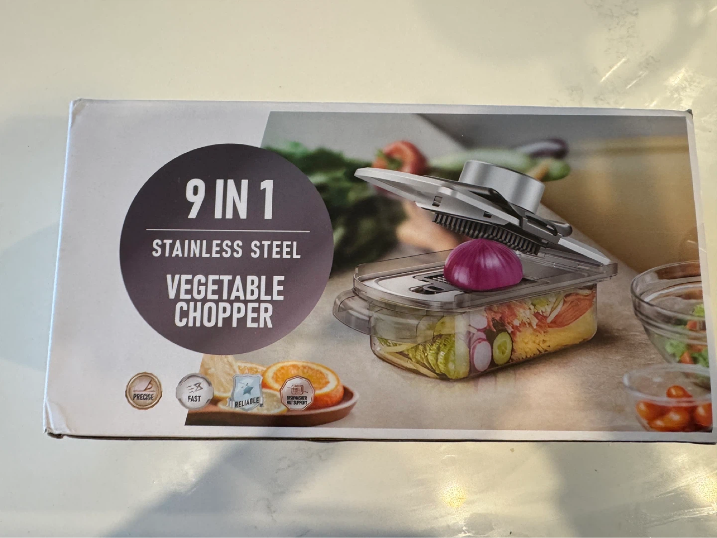 Brand New 9-in-1 Stainless Steel Vegetable Chopper