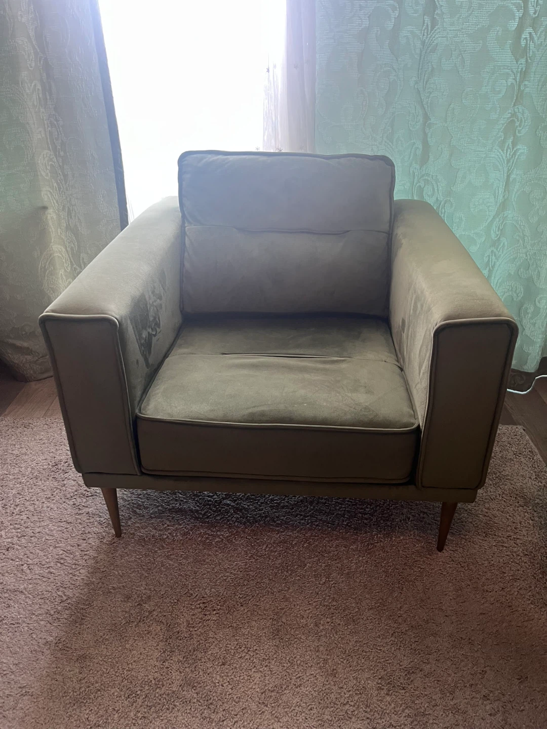 Olive Green Accent Chair - photo 2
