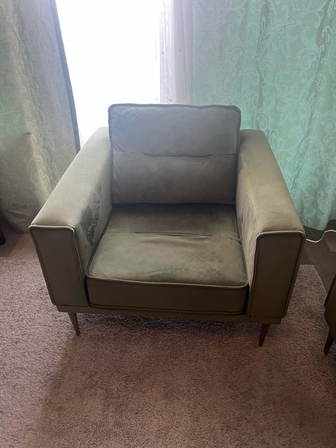 Olive Green Accent Chair - photo 3