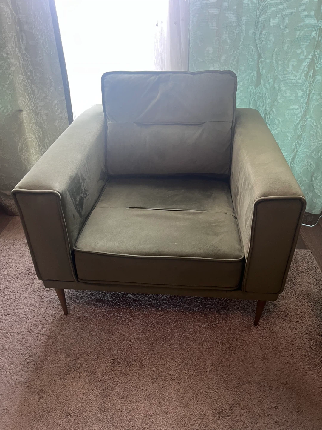 Olive Green Accent Chair - photo 4