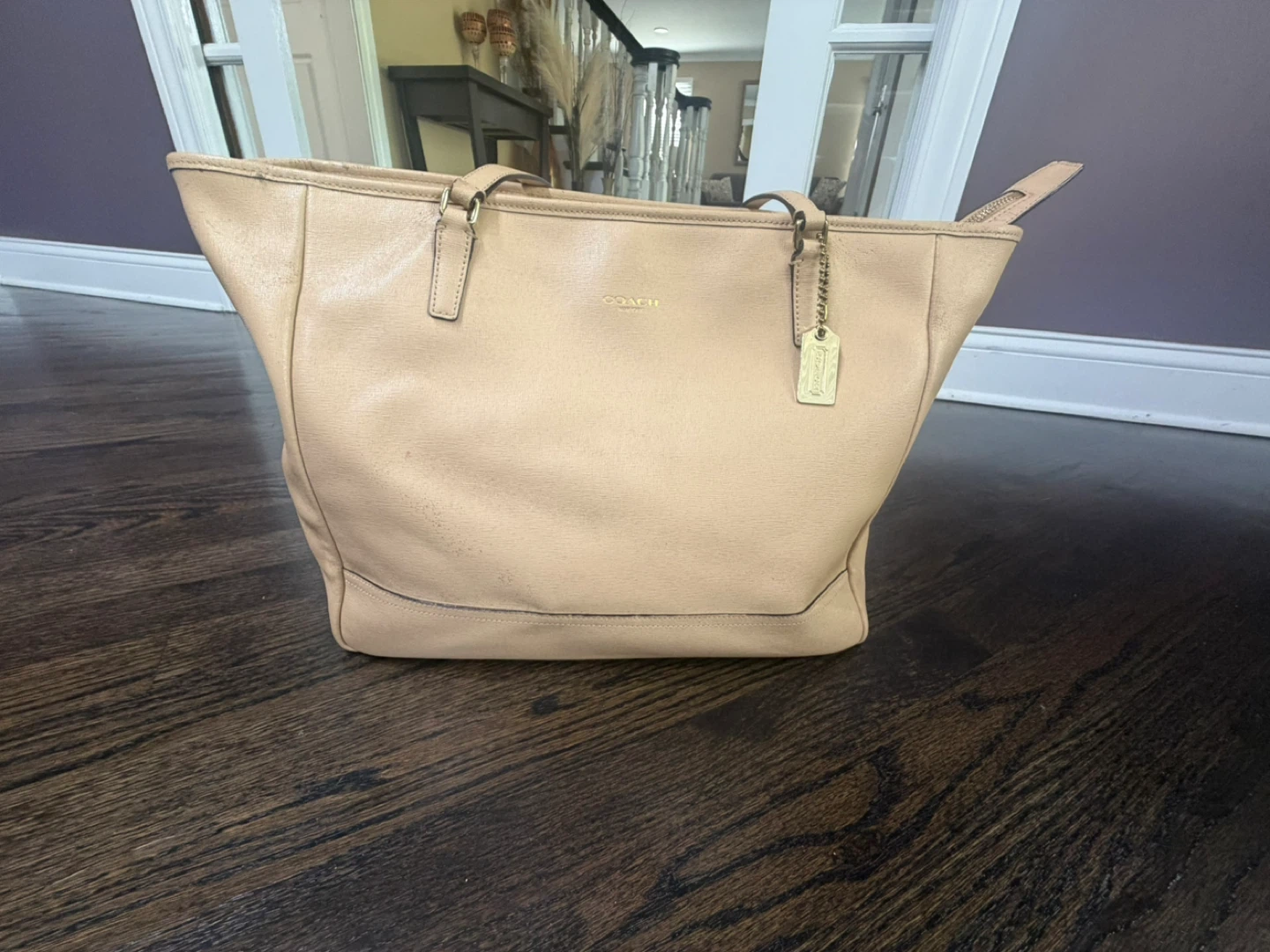 Coach Leather Tote Bag