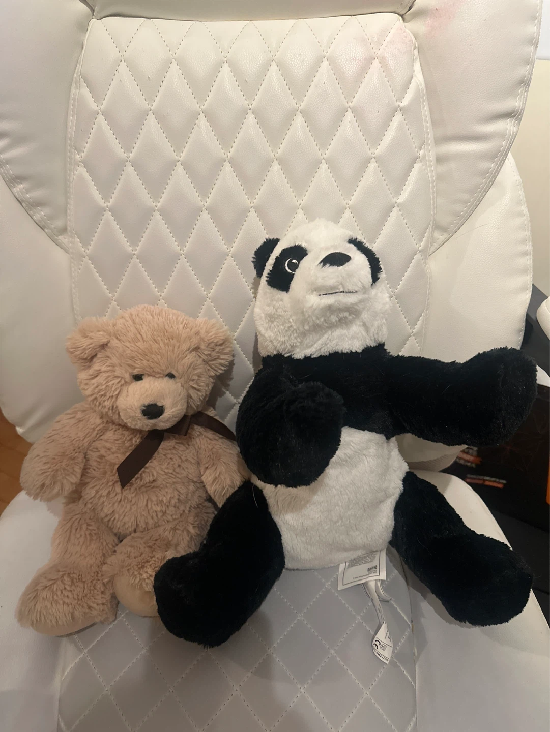 Plush Teddy Bear and Panda Toy Set