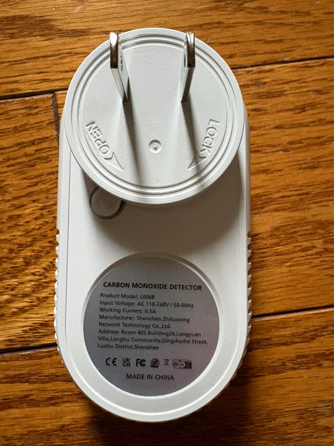Brand New Carbon Monoxide Detector L6068 - photo 2