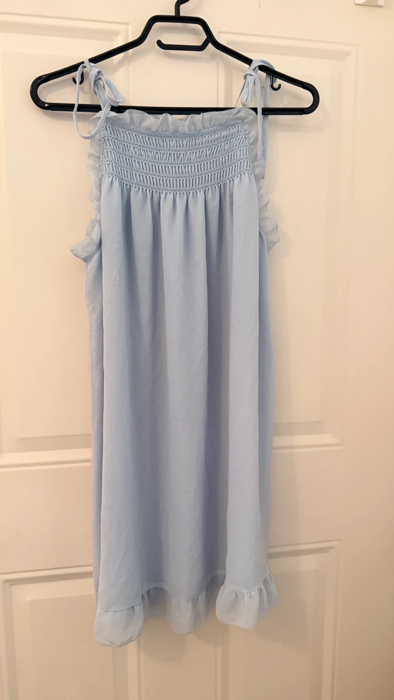 Light Blue Babydoll Dress. Size S/M