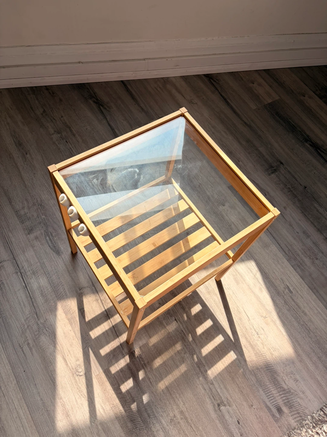 3 small tables/storage units + touch lamp - photo 4