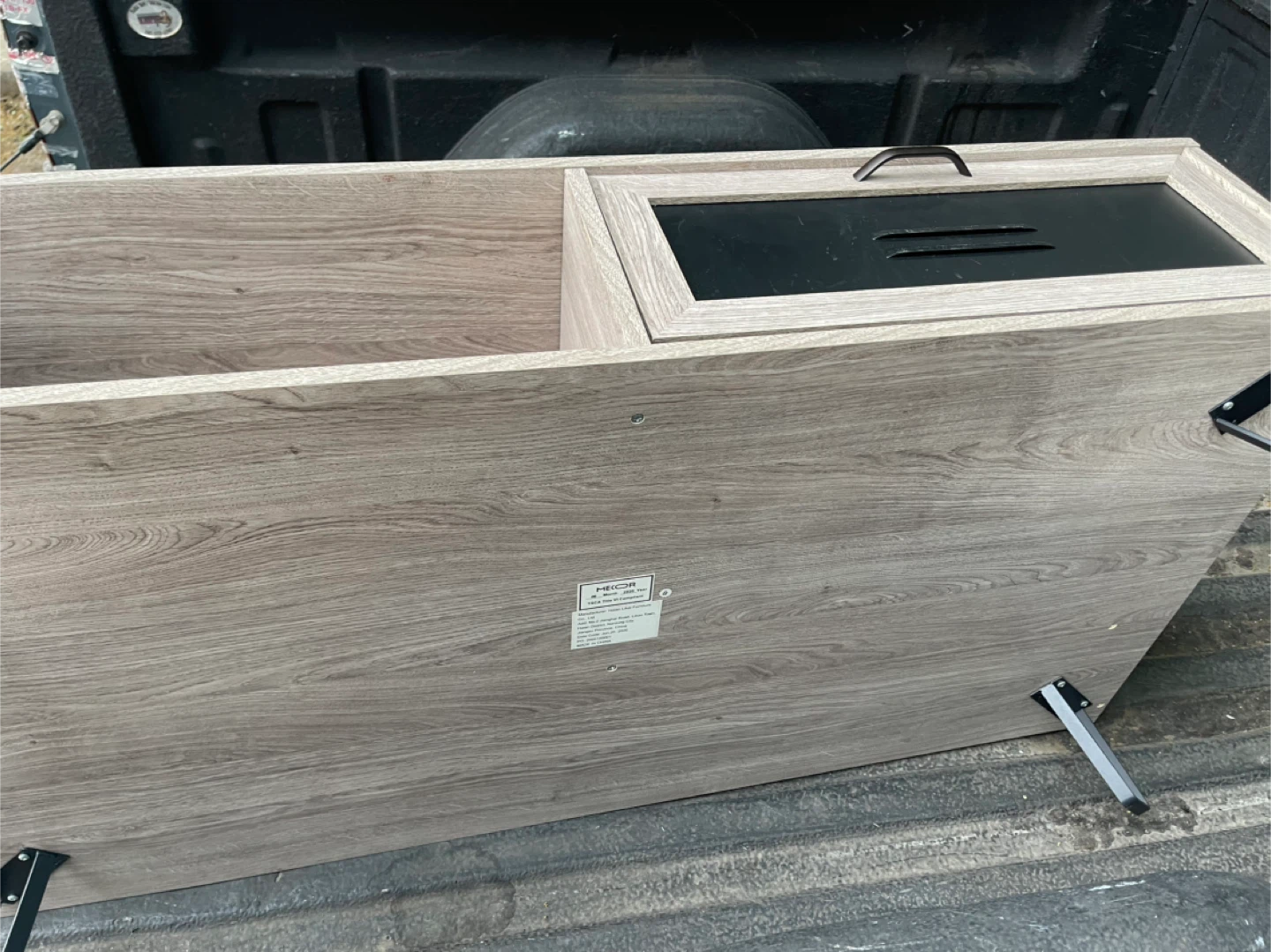 Grey Wood Grain Storage Cabinet - photo 2